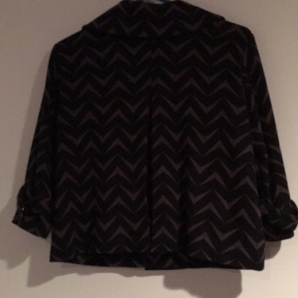 Vintage 90s chevron pattern swing jacket SZ 8 - Picture 4 of 7